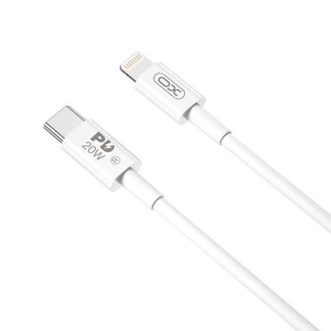 Cablu Date si Incarcare USB-C - Lightning XO Design NB-Q189A, 20W, 1m, Alb