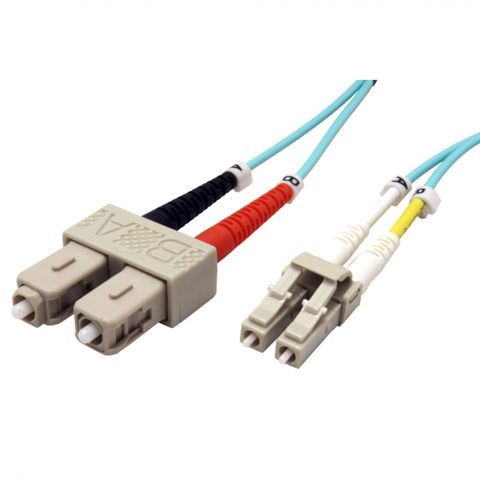 Cablu fibra optica LC-SC OM3 duplex multimode 1m, Roline 21.15.8711