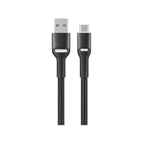 Cablu de date / adaptor Havit CB6217, USB Male la USB-C Male, 1 m (Negru)
