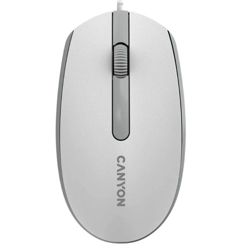 Mouse Canyon M-10, Wired, USB, 1000dpi (Alb/Gri)