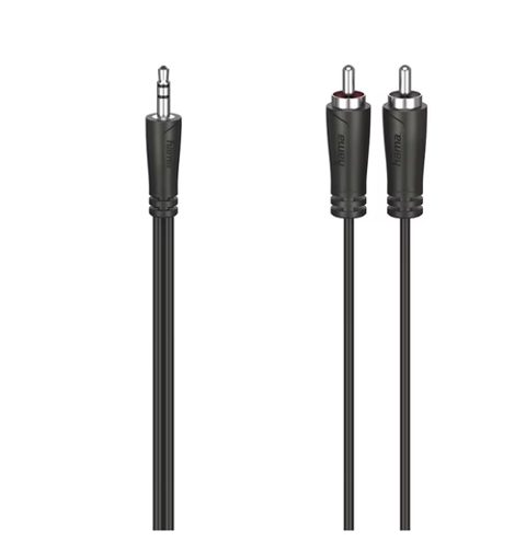 Cablu audio Hama 205111, Jack 3.5mm - RCA, 3m (Negru)