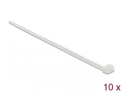 Set 10 buc bride L 920 x W 9 mm Alb, Delock 19703