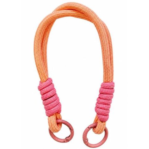Snur de mana Lemontti pentru telefon Braided, 26cm, Roz deschis