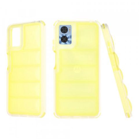 Husa pentru Motorola Moto E22i / E22, Techsuit, Wave Shield, Galbena