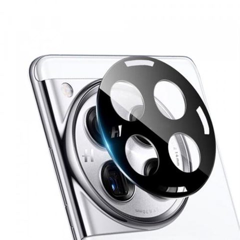 Folie de protectie Camera Spate Techsuit pentru OnePlus 12, Sticla Securizata (Negru)