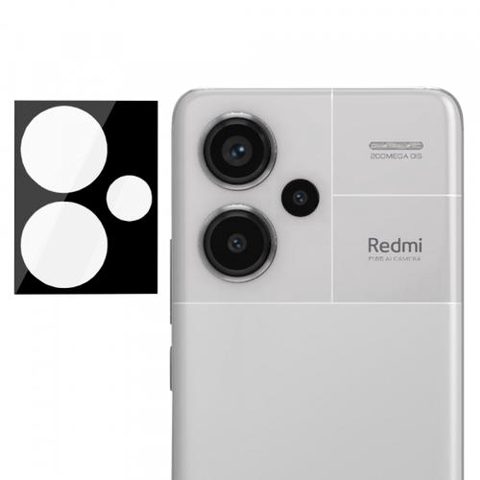 Folie de protectie Camera Spate Techsuit pentru Xiaomi Redmi Note 13 Pro+, Sticla securizata (Negru)