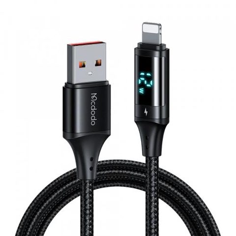 Cablu Date/Incarcare McDodo CA-1060 Display, USB-A - Lightning, 12W, 1.2m