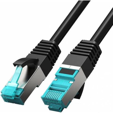 Patch cord FTP Vention, Cat. 5E, RJ-45 (T) la RJ-45 (T), 5m, AWG 26, 1000 Mbps, ecranat, Negru