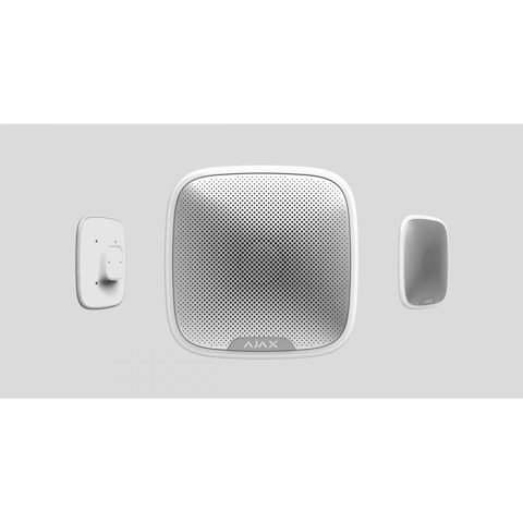 Sirena de exterior wireless AJAX StreetSiren WH, alb