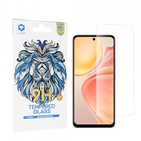 Folie de protectie Ecran Lito Classic pentru vivo Y28 4G, Sticla Securizata, Full Glue, 2.5D