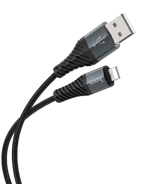 Cablu Date si Incarcare USB-A - Lightning HOCO X38 Cool, 18W, 1m, Negru