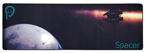 Mouse Pad Gaming Spacer SP-PAD-GAME-B, 900 x 300 x 3 mm, spuma din cauciuc natural + tesatura (Negru)
