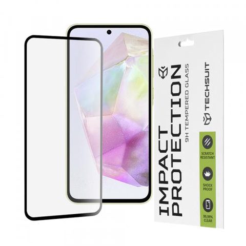 Folie de protectie Ecran Techsuit pentru Samsung Galaxy M56 M566 / M35 / A55 5G A556 / A35 5G A356, Sticla Securizata, Full Glue, 111D