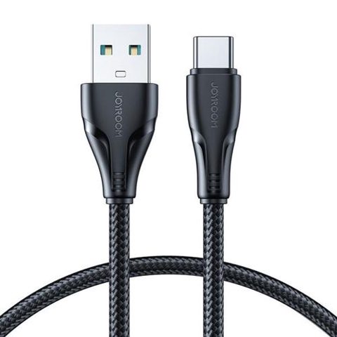 Cablu USB Joyroom - USB C 3A Seria Surpass pentru incarcare rapida si transfer de date 1,2 m, Negru