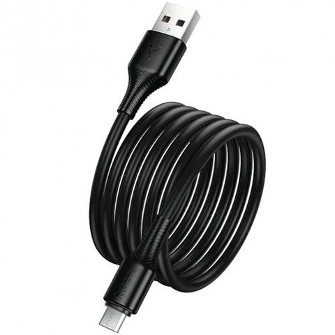 Cablu Date si Incarcare USB-A - microUSB HOCO X120, 18W, 1m, Negru