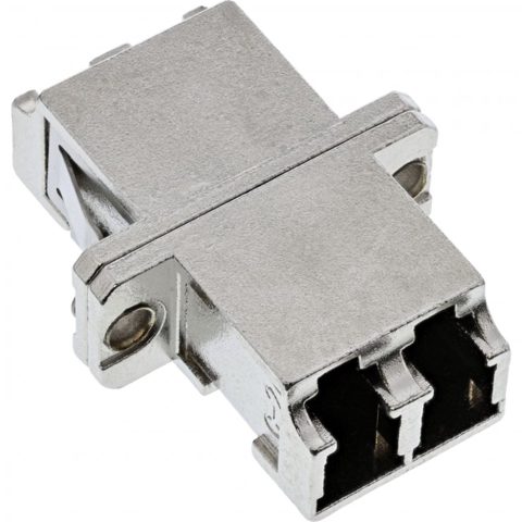 Adaptor fibra optica metalic Duplex LC-LC multimode, InLine IL89989M
