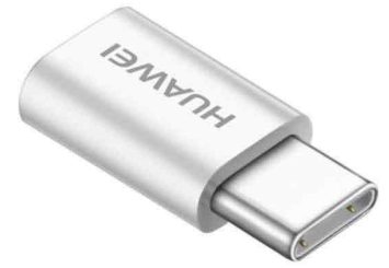 Adaptor Huawei AP52, MicroUSB-Tip-C (Alb)