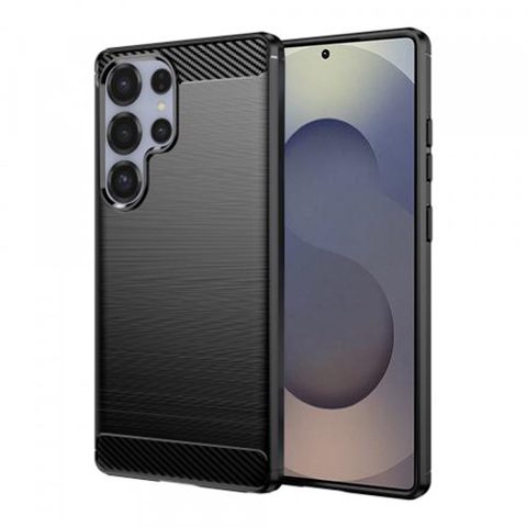 Husa pentru Samsung Galaxy S25 Ultra S938, Techsuit, Carbon, Neagra