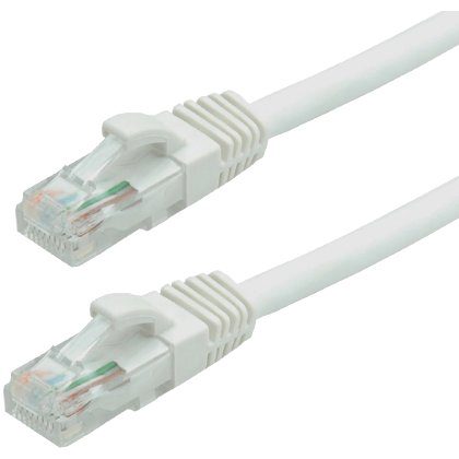 Patch cord Gigabit UTP cat6, LSZH, 1.0m, alb - ASYTECH Networking TSY-PC-UTP6-1M-W