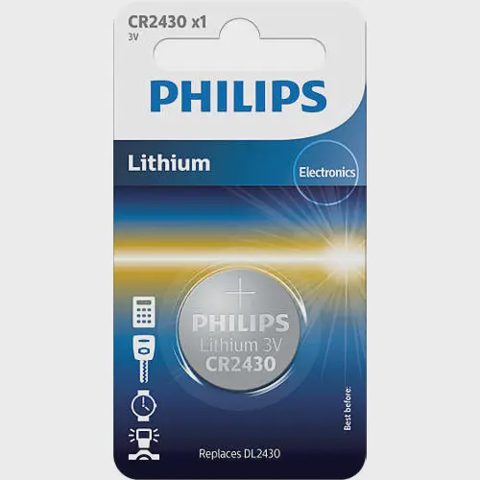 Baterie Philips Lithium CR2430, 3V, 1 buc