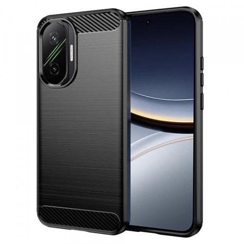 Husa pentru Xiaomi Poco F7, Techsuit, Carbon, Neagra