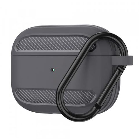 Husa Techsuit Carbon pentru Apple AirPods 3 (Gri)