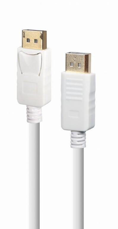 Cablu Gembird CC-DP2-6-W, DisplayPort la DisplayPort, 1.8 m, rezolutie maxima 3840x2160 (Alb)