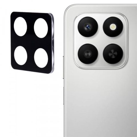 Folie de protectie Camera Spate Techsuit pentru Honor 400 Smart 4G / X7d 4G / 400 Smart 5G, Sticla Securizata, Neagra