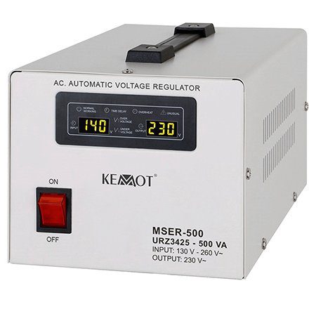 Stabilizator tensiune cu servomotor 500VA/300w MSER-500 KEMOT URZ3425