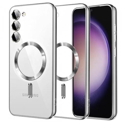 Husa MagSafe pentru Samsung Galaxy S23 S911, Techsuit, Luxury Crystal