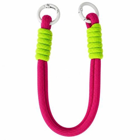 Snur de mana Lemontti pentru telefon Braided, 26cm, Roz