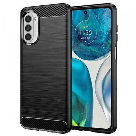 Husa pentru Motorola Moto G52 / G82, Techsuit, Carbon, Neagra