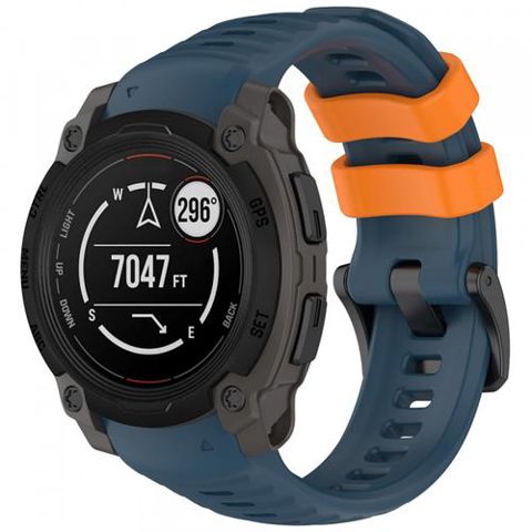 Curea Techsuit W076 pentru Garmin Instinct E 40mm, Albastru