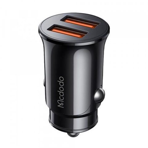 Incarcator auto McDodo CC-6602, 12W, 2 x USB-A (Negru)