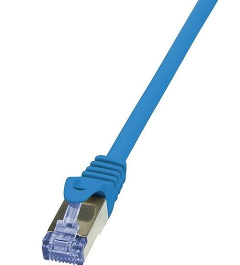 Cablu S/FTP LogiLink CQ3036S, Cat.6A, Patchcord (Albastru)