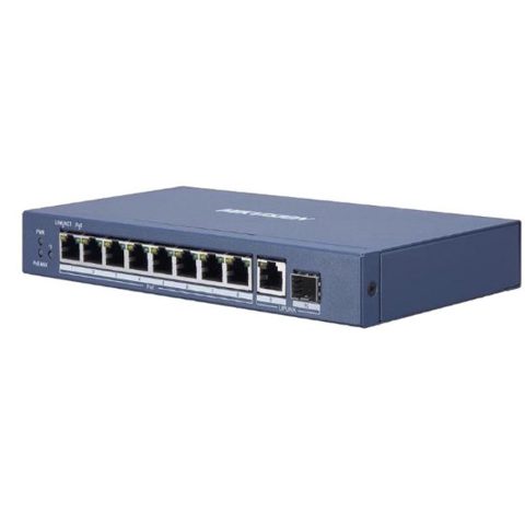 Switch 8 porturi PoE Gigabit Hikvision DS-3E0510P-E, UNMANAGED