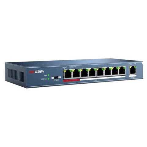 Switch 8 porturi PoE Hikvision DS-3E0109P-E C 115 w