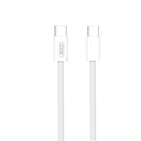 Cablu Date si Incarcare USB-C - USB-C XO Design NB-Q260B, 60W, 1.5m, Alb