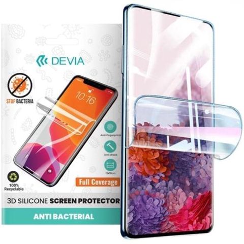 Folie Silicon Antibacterian Devia pentru Oppo Reno12 Pro