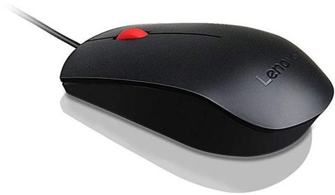 Mouse Lenovo Essential, optic, USB, 1600 DPI (Negru)