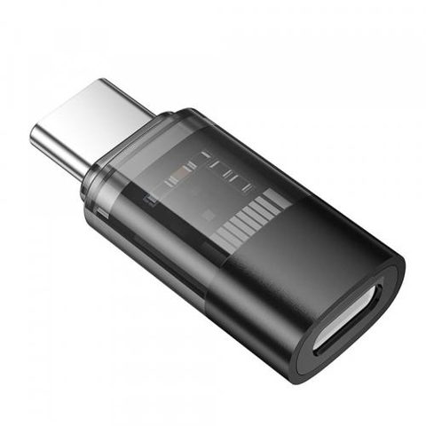 Adaptor Date si Incarcare Lightning - USB-C HOCO UA36D, Negru