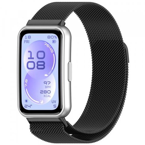 Curea Techsuit W009 pentru Huawei Band 11 / 11 Pro, Neagra