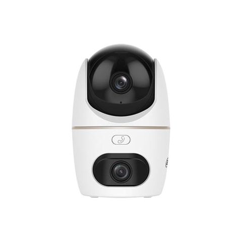 Camera supraveghere WiFi rotativa IP Dome Dahua Hero Dual H3D-3F, 3 + 3 MP, 2 x 3.6 mm, IR / lumina alba 30 m, slot card, microfon si difuzor, auto-tracking, detectie animale / oameni
