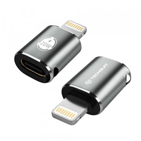 Adaptor Date/Incarcare Techsuit A11 TitanCoreX, USB-C - Lightning (Gri)