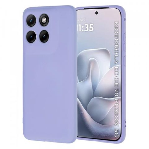 Husa pentru Motorola Edge 70 Fusion, Techsuit, SoftFlex, Mov Deschis