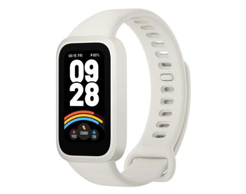 Bratara fitness Xiaomi Smart Band 9 Active, Ecran TFT 1.47inch, 50 moduri sportive, 100+ fete de ceas, Rezistenta la apa 5ATM (Bej)