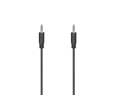 Cablu audio Hama 200725, mufa Jack 3.5mm, 0.75 m (Negru)