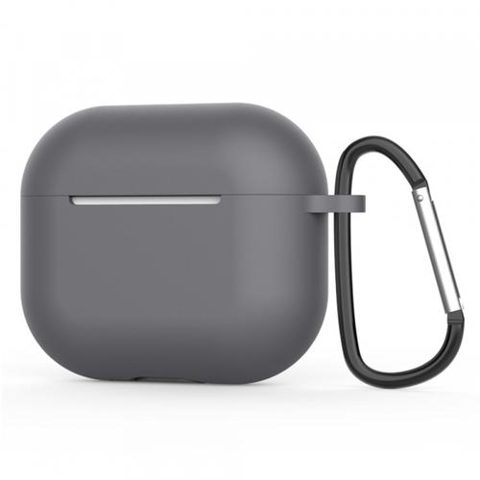 Husa Techsuit Silicone Case pentru Apple AirPods 4 (Gri)