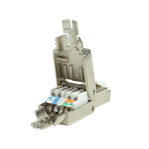 Mufa RJ-45 LOGILINK pentru cablu FTP, SFTP, Cat6a/Cat.7/Cat.8, RJ-45 (T), zinc turnat ecranat, manson, pentru cablu cu diametru exterior 6-8.5mm AWG22-24