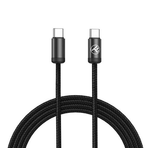 Cablu date si incarcare rapida Tellur Minimalist USB-C to USB-C, 240 W, 2m (Negru)
